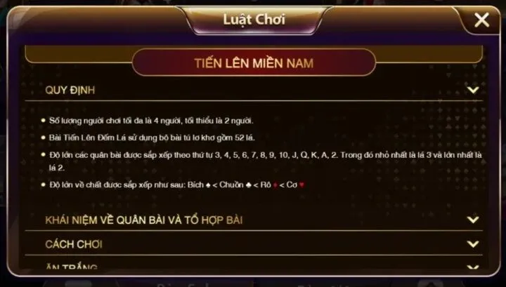 Tính năng đặc biệt trong game đánh bài tiến lên 4 người