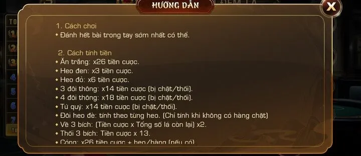 Luật chơi tiến lên 6 lá như thế nào?